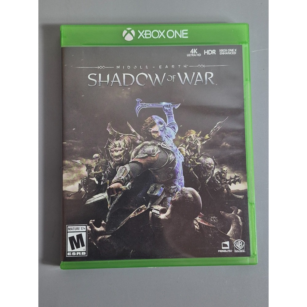 Xbox One Video Game Middle Earth Shadow of War Tested and Works